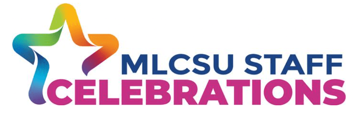 Logo with the words: MLCSU Staff Celebrations